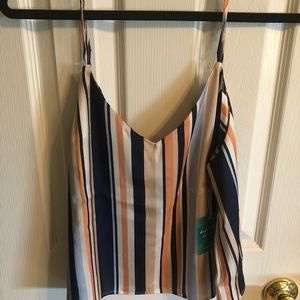 Striped camisole top